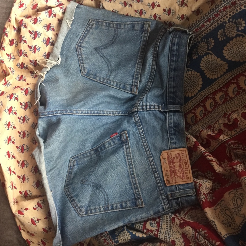 High waisted Levi's shorts, 505: 33x30